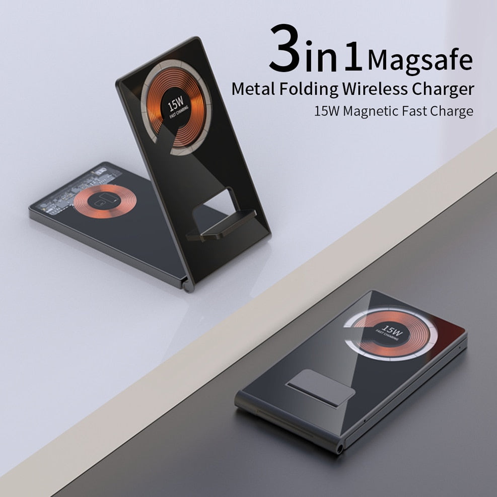 Slim Foldable Wireless Phone Charger Stand