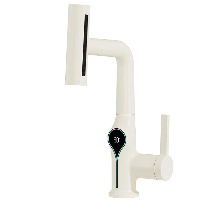 Stylish Faucet with Color LED Temperature Display - Luxicro