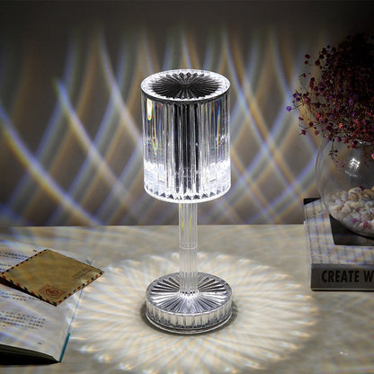 Sparkling Crystal Glass Bedside Table Lamp