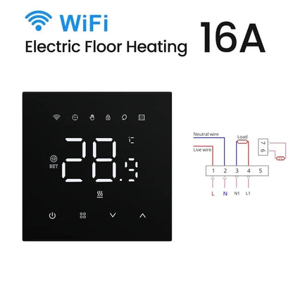 Intelligent WiFi Thermostat Touchscreen Energy Saver