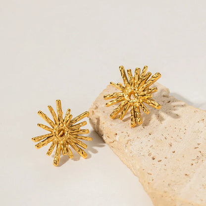 Tiny Glitter Ball Stud Earrings