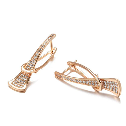 Sparkling Triple Layer Diamond Dangle Earrings