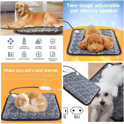 Cozy Heated Pet Mat for Dogs and Cats