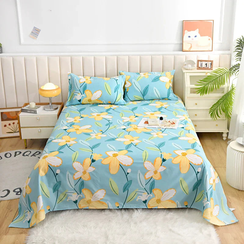 Comfortable Floral Pattern Bed Sheet Set