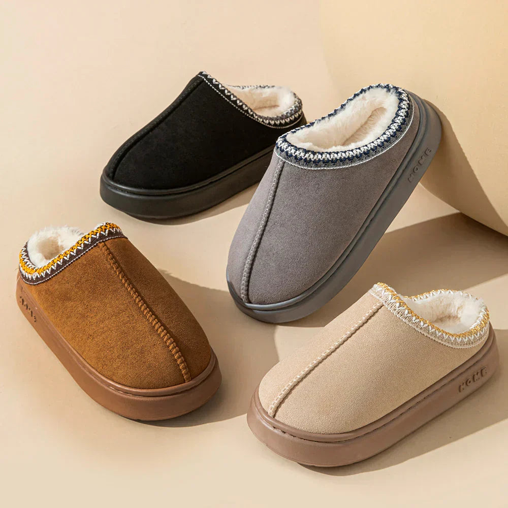 Cozy Fuzzy Women's Slipper Shoes - Warm Plush Footwear