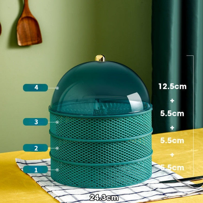 Clear Adjustable Plastic Food Storage Lid - Luxicro