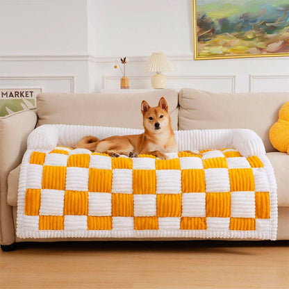 Comfortable Faux Fur Dog Sofa Cover for Big Dogs