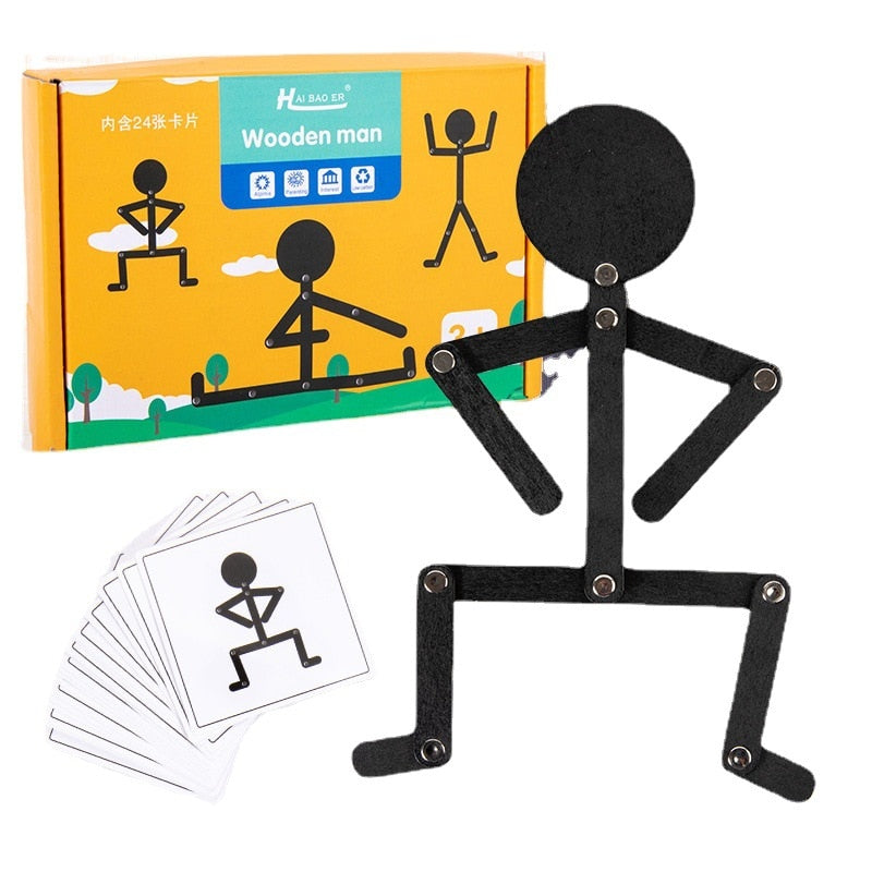 Educational Wood Block Stacking Toy - Luxicro