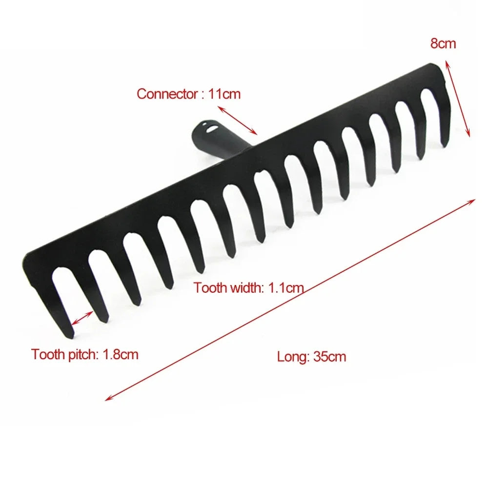 Strong Metal Yard Leaf Rake