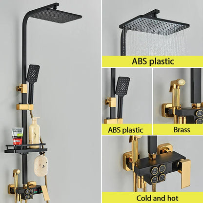 Premium Adjustable Thermostatic Shower Head System