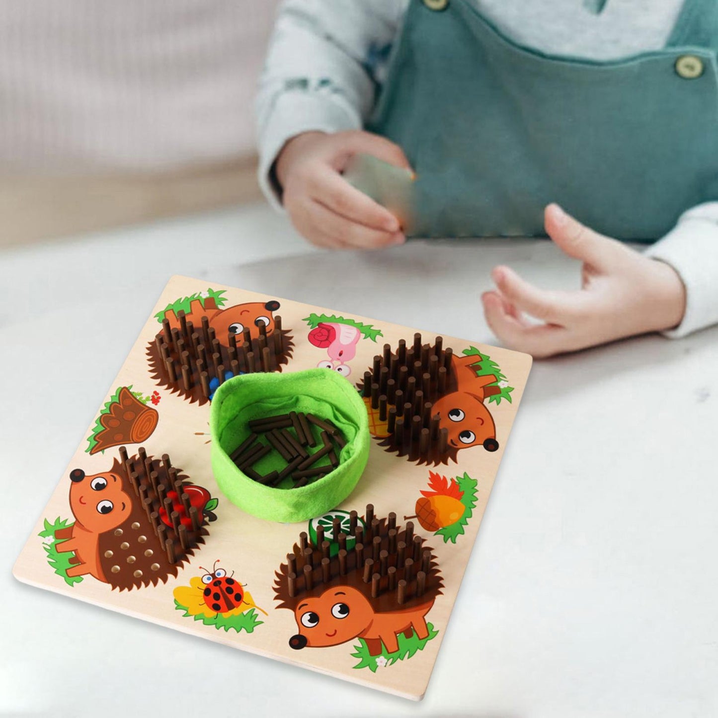 Educational Children's Hedgehog Puzzle Game
