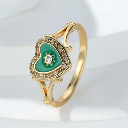 Classic Love Heart Diamond Ring