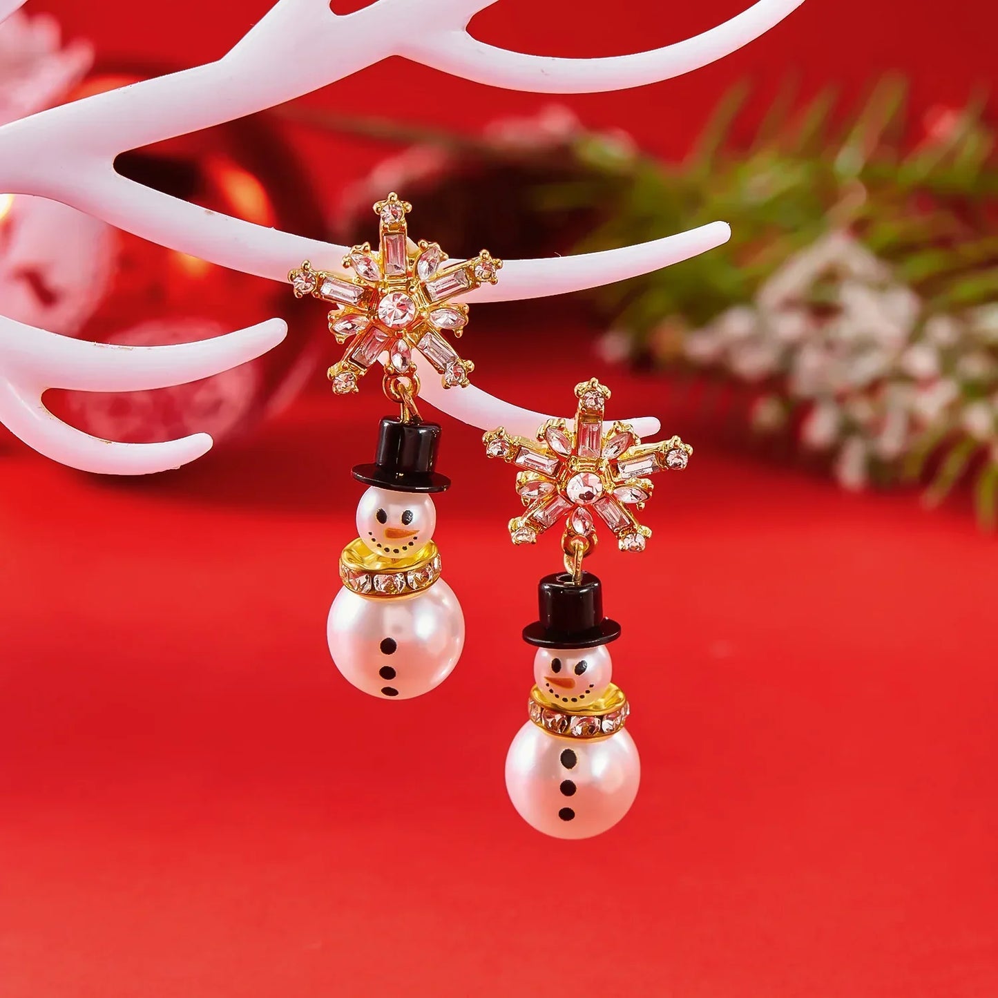 Sparkling Ice Crystal Drop Earrings