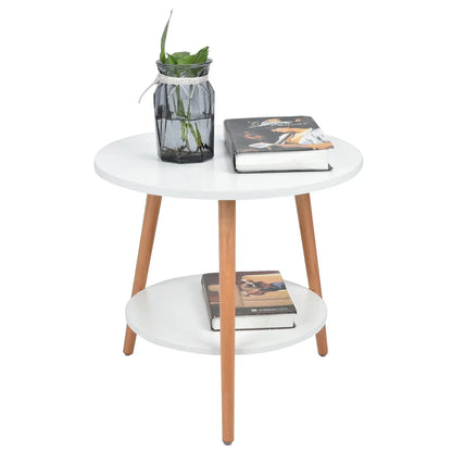 Space Saving 2 Shelf Coffee Table with Storage