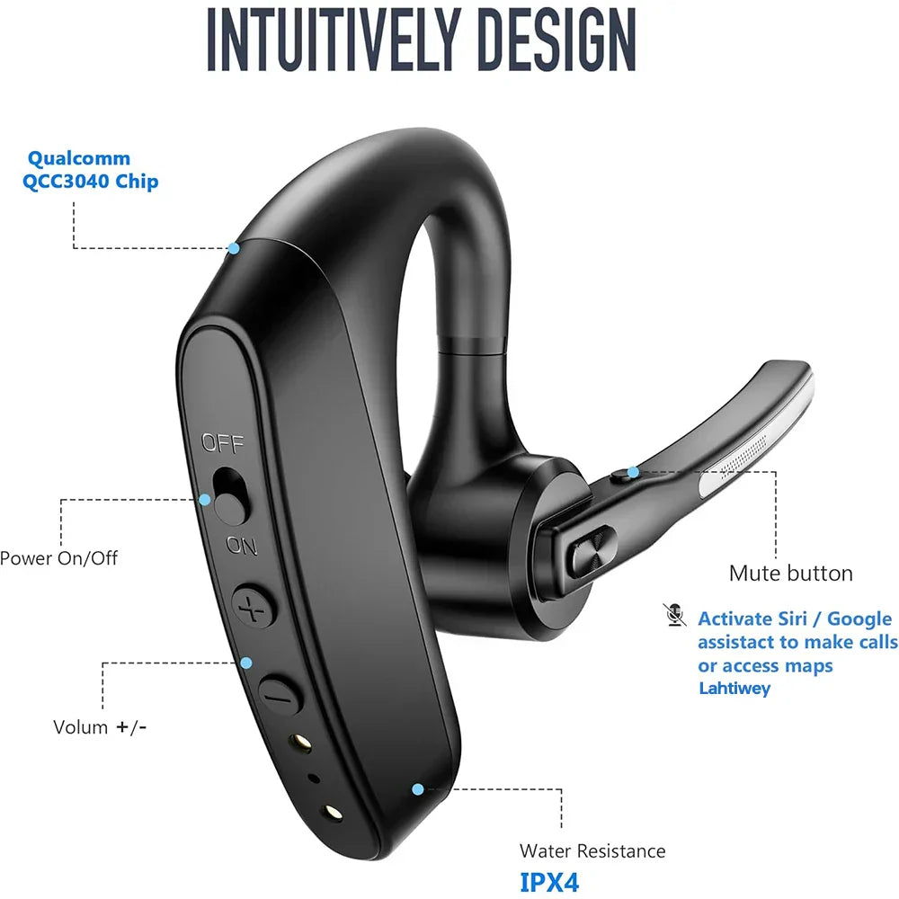 Cordless Bluetooth ANC Stereo Headphones