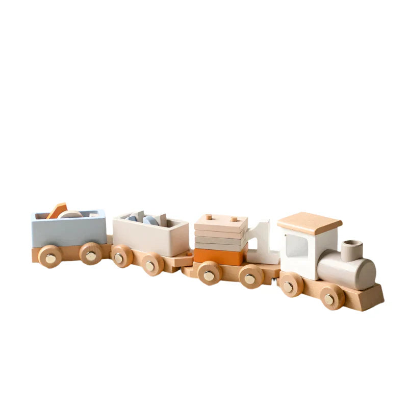 Fun Kids Wooden Birthday Train Decoration - Luxicro