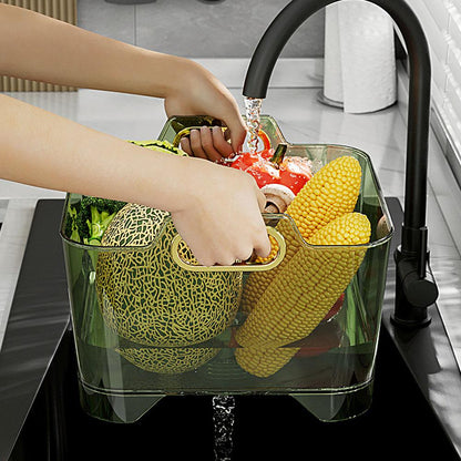 Compact Folding Vegetable Rinse Basket