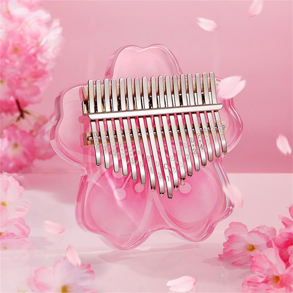 Vibrant Pink Mini Kalimba Instrument - Luxicro