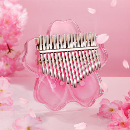 Vibrant Pink Mini Kalimba Instrument - Luxicro