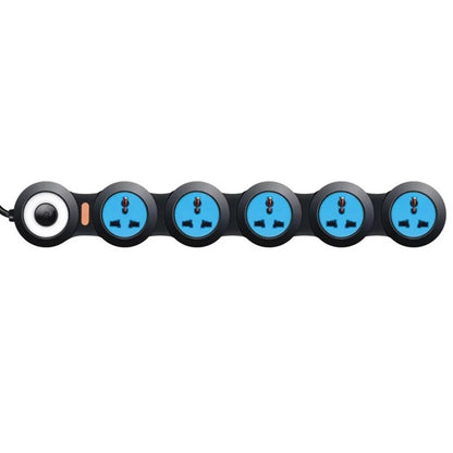 Space Saving 6 Outlet Power Extension Cord