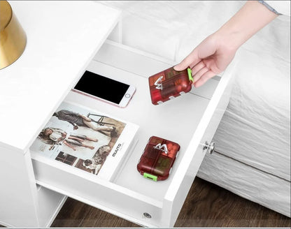 Compact Travel Pill Case Holder