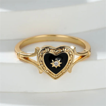 Classic Love Heart Diamond Ring - Luxicro