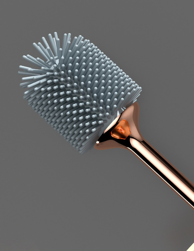 Compact Toilet Brush and Storage Holder