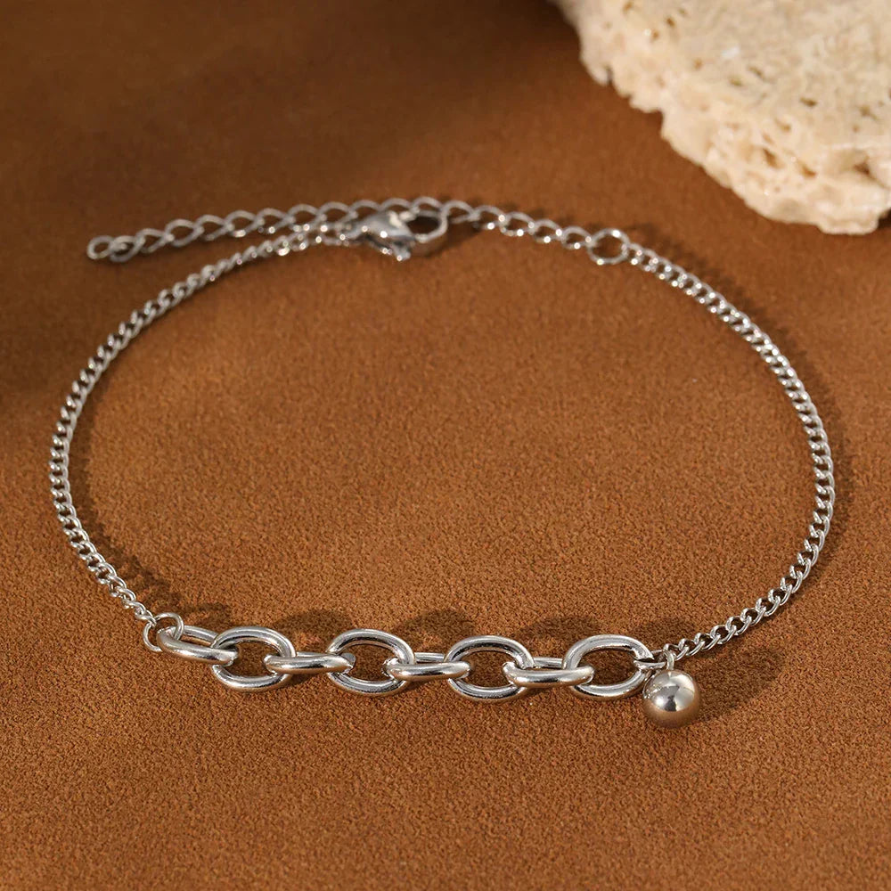 Dainty Chain Curb Link Paperclip Bracelet