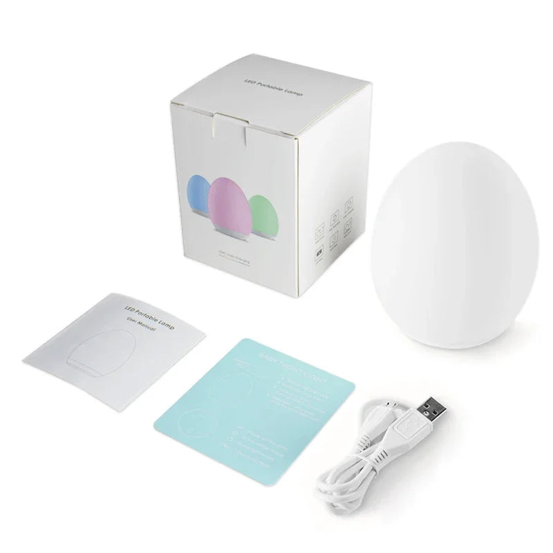 Fun LED Bedside Lamp with Touch Sensor for Kids