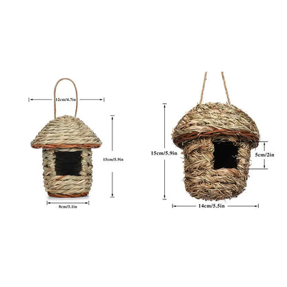 Cozy Natural Garden Bird House