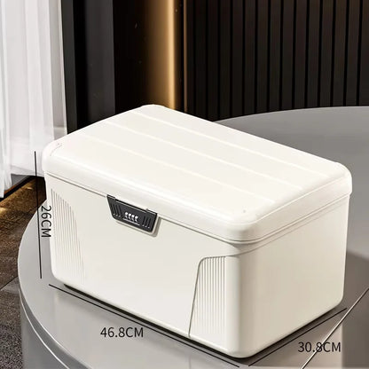 Compact Travel Lock Box Secure Storage Case