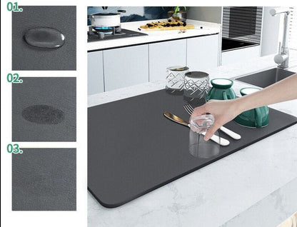 Grip Kitchen Rug for Drying Dishes Securely - Luxicro