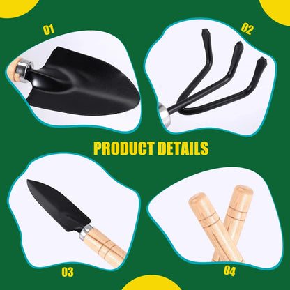 Compact 3-Piece Garden Tool Set for Indoor Plants
