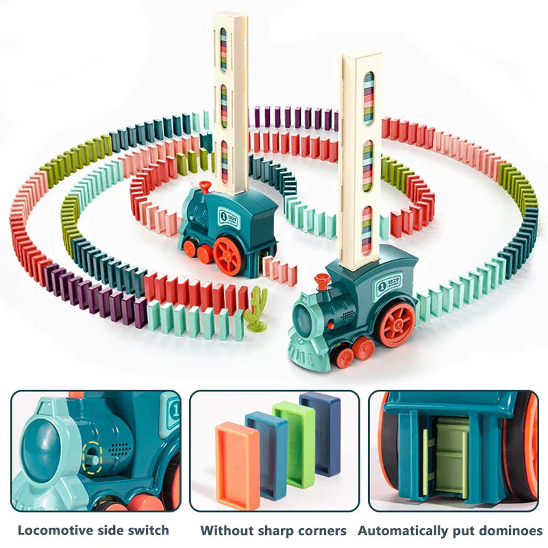 Fun Interactive Automatic Domino Train Set