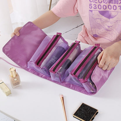 Compact Folding Cosmetic Travel Case Bag