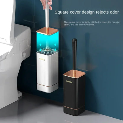 Easy Install Toilet Brush with Soft Bristles Set