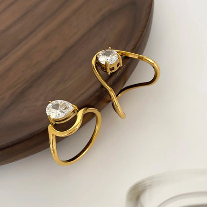 Luxury 18k Gold Diamond Solitaire Engagement Ring