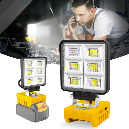 Bright 48 LED Rechargeable Work Spotlight - Luxicro