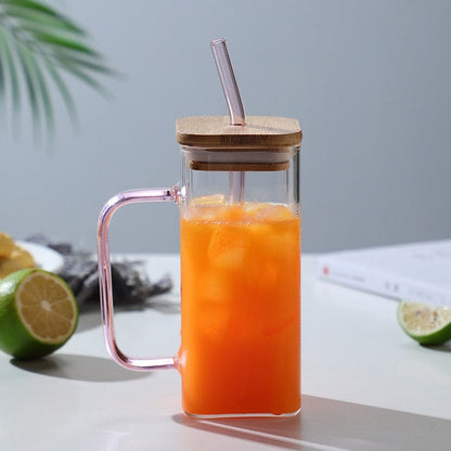 Big Capacity Square Mug with Sipper Lid