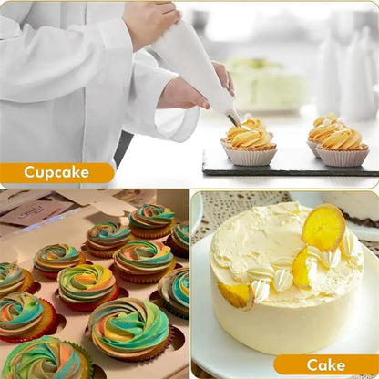 Simple Cake Decorating Kit | Reusable Piping Bags & Tips