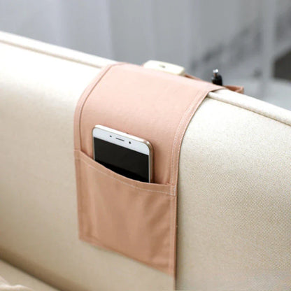 Cotton Bedside Storage Organizer with Pockets