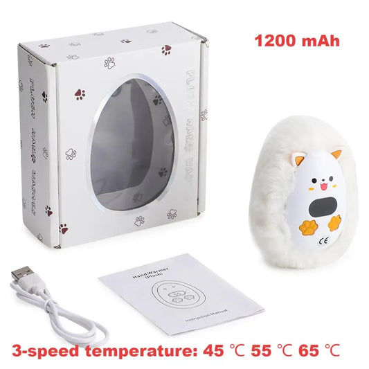 Cozy Rechargeable Hand Warmer with Soft Touch - Luxicro