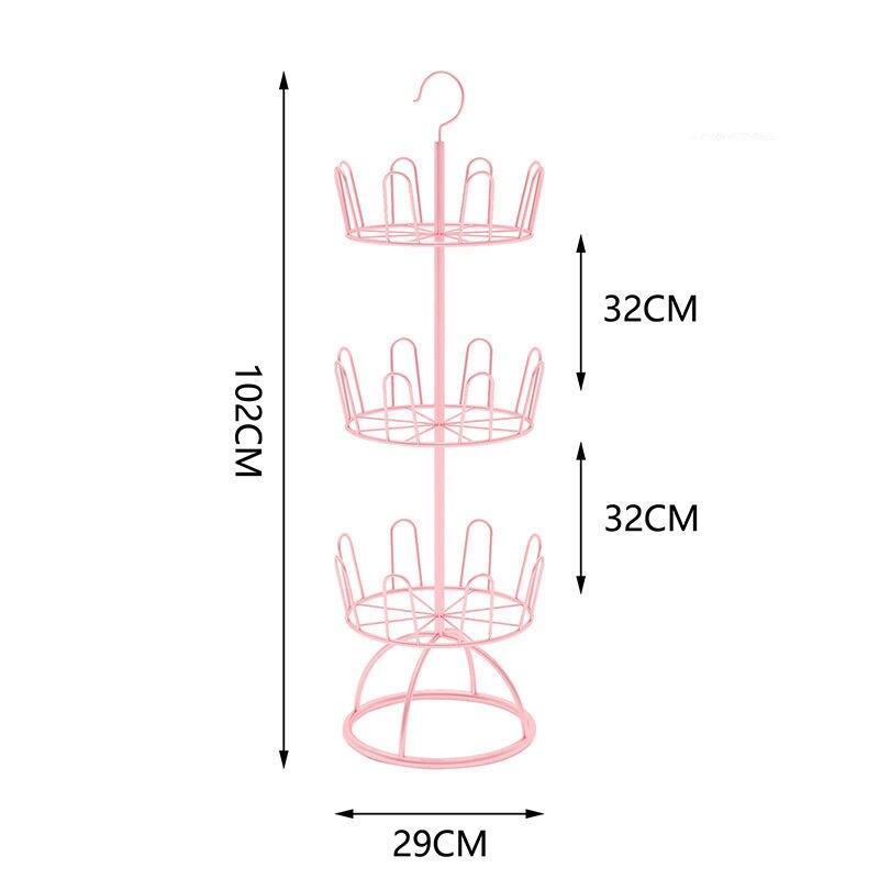 Space Saving 360 Degree Shoe Organizer Rack