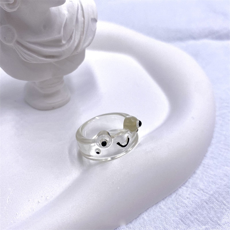 Colorful Kids Frog Ring