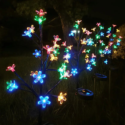 Colorful Solar Powered Garden Path Lights