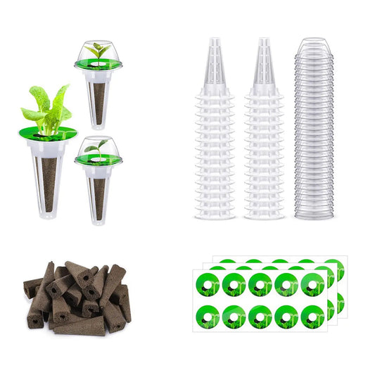 Complete Indoor Hydroponic Grow Kit 120pc Set - Luxicro