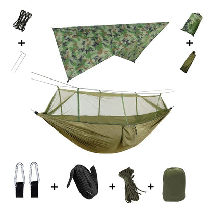 Lightweight Waterproof Camping Hammock with Bug Net