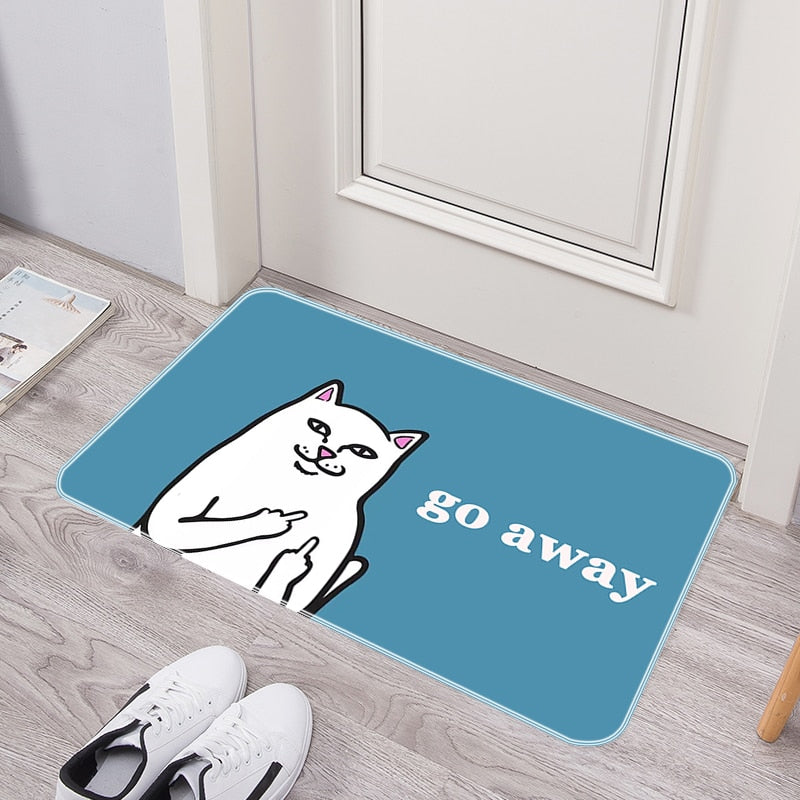 Funny Welcome Go Away Non Slip Door Mat