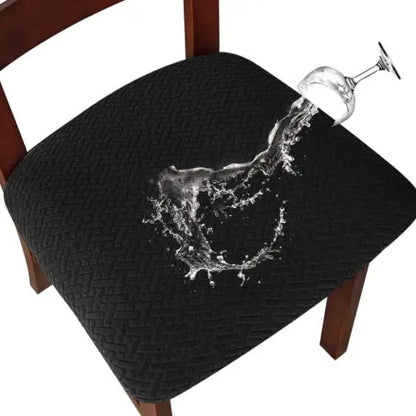 Waterproof Dining Chair Covers Elastic Fit Checked Pattern - Luxicro