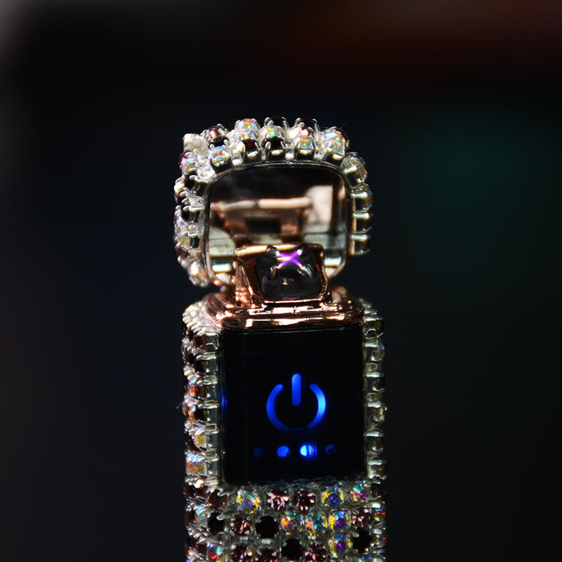 Glittering Gem Rechargeable Pocket Lighter